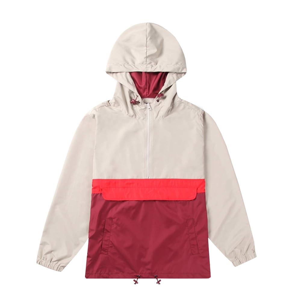 Hooded Windbreaker – YF7J01-RED