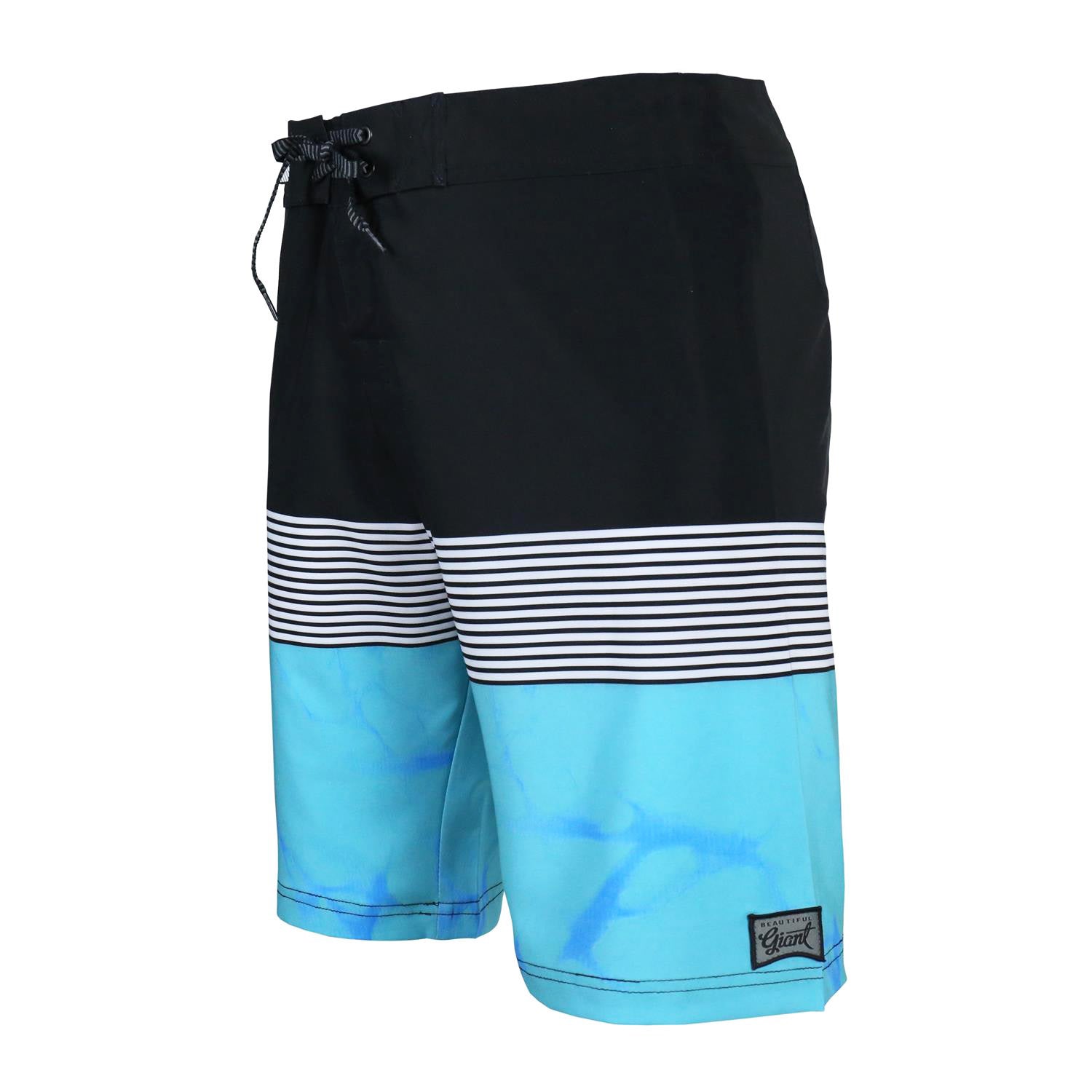 Men's-Beach-Vacation-Swimwear--Shorts-(MARBELIZED-TURQ) - Beautiful Giant