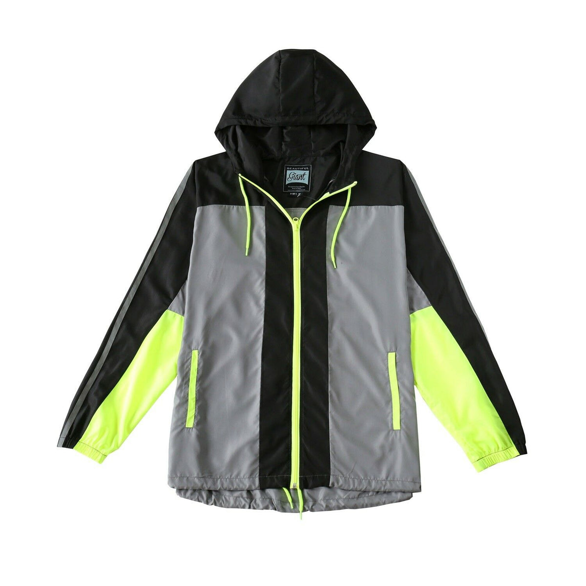 Hooded Windbreaker – YS8JN01-BlackNeon