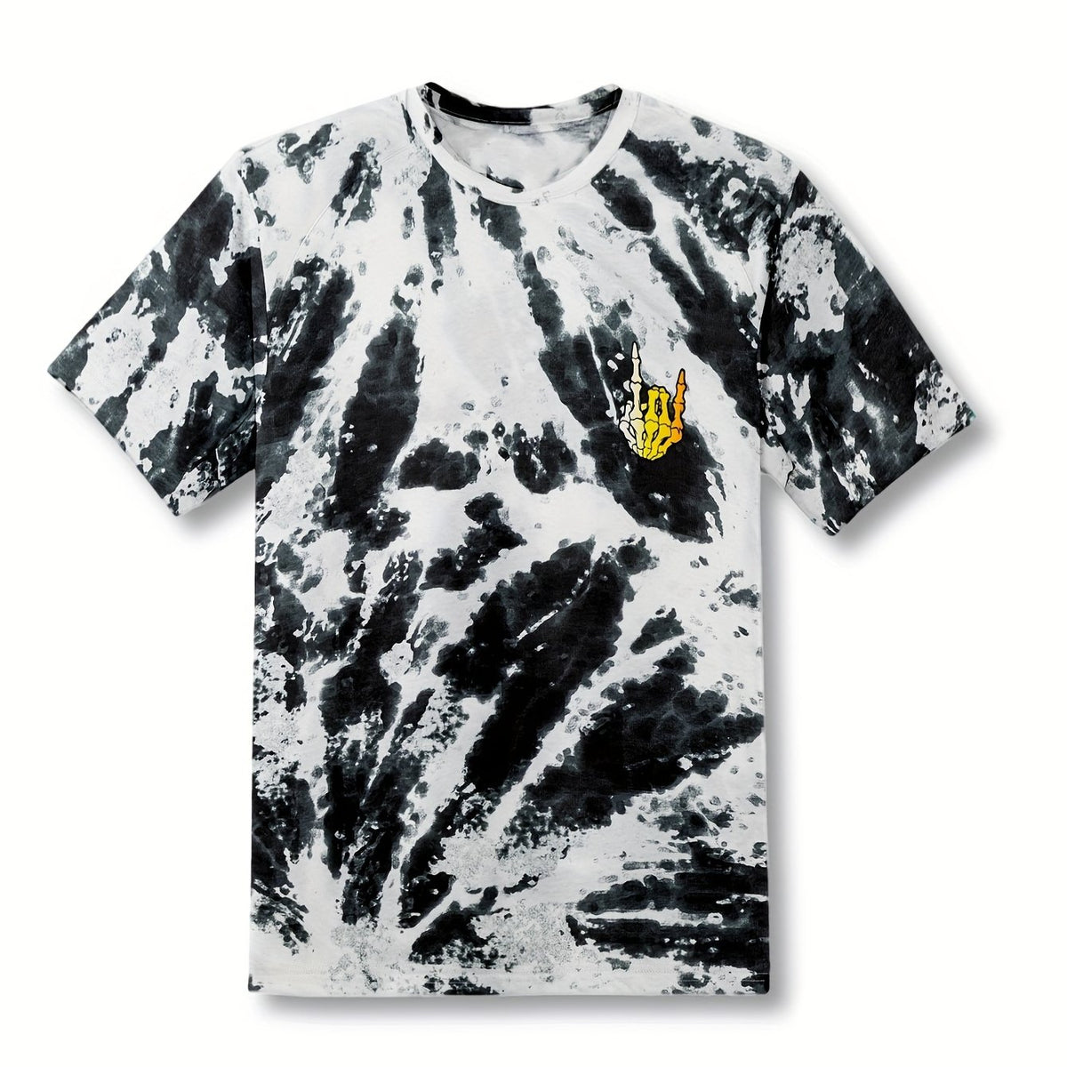Men’s T-Shirt – BGKT7500-BLACKOFFWHITETIEDYE