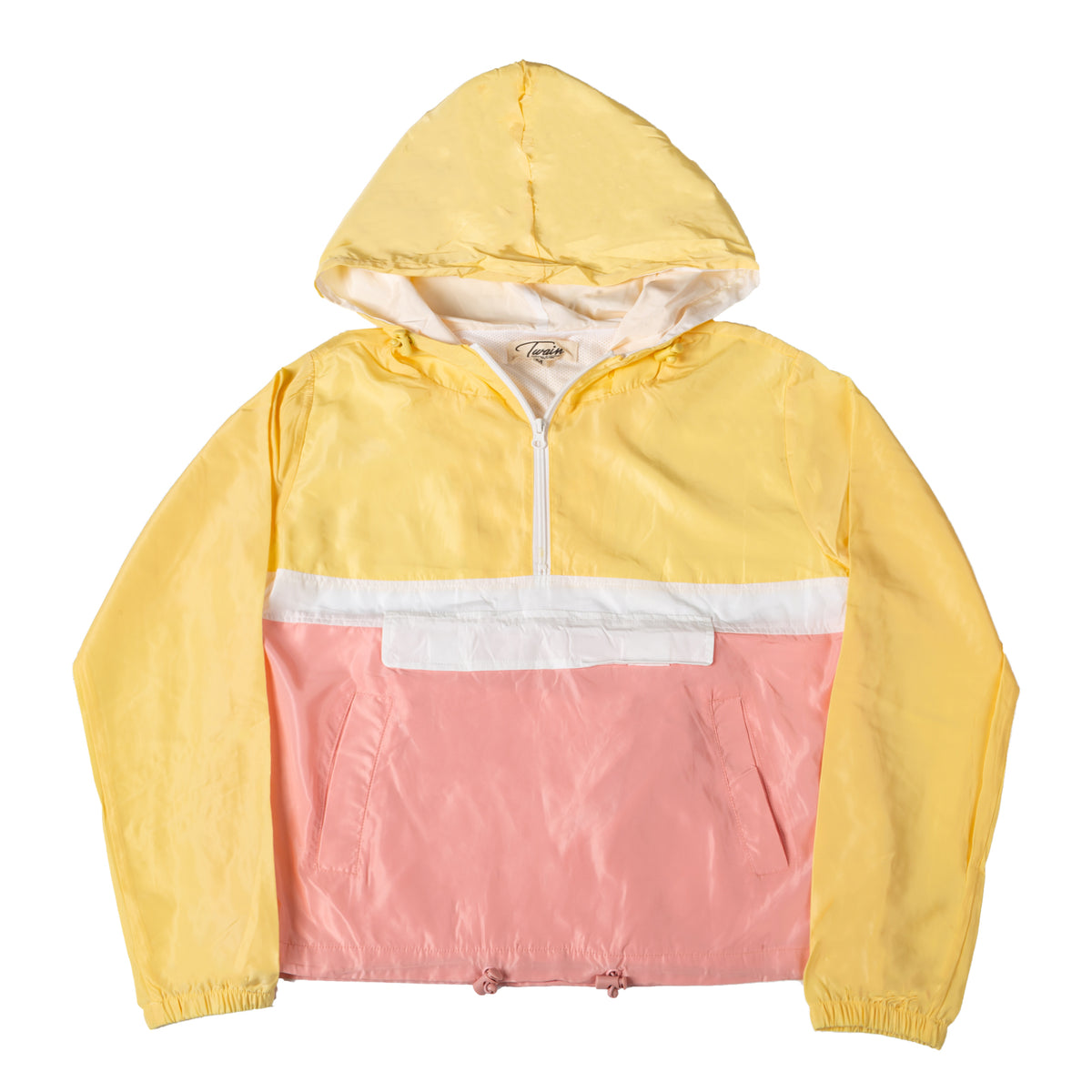 Women’s Windbreaker – TWBJKT047-YellowPinkWHT