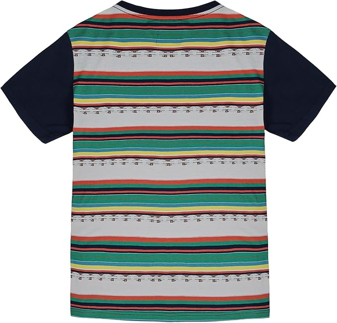 Men's Bohemian Tribal Striped Pocket T-Shirt – Vintage Short Sleeve Casual Top - Beautiful Giant