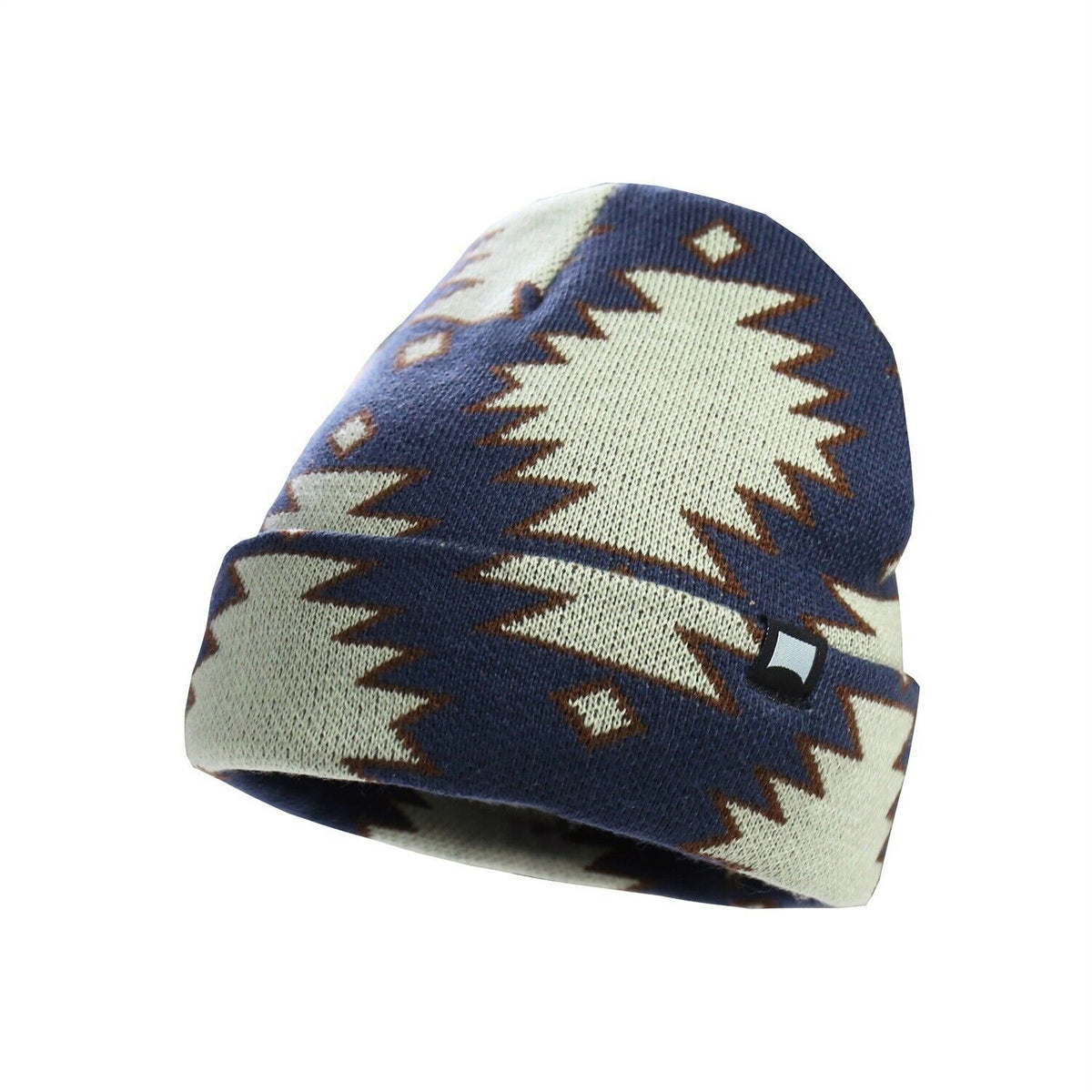 Knit Beanie – BGBEANIE03-NAVY-LargeAztec