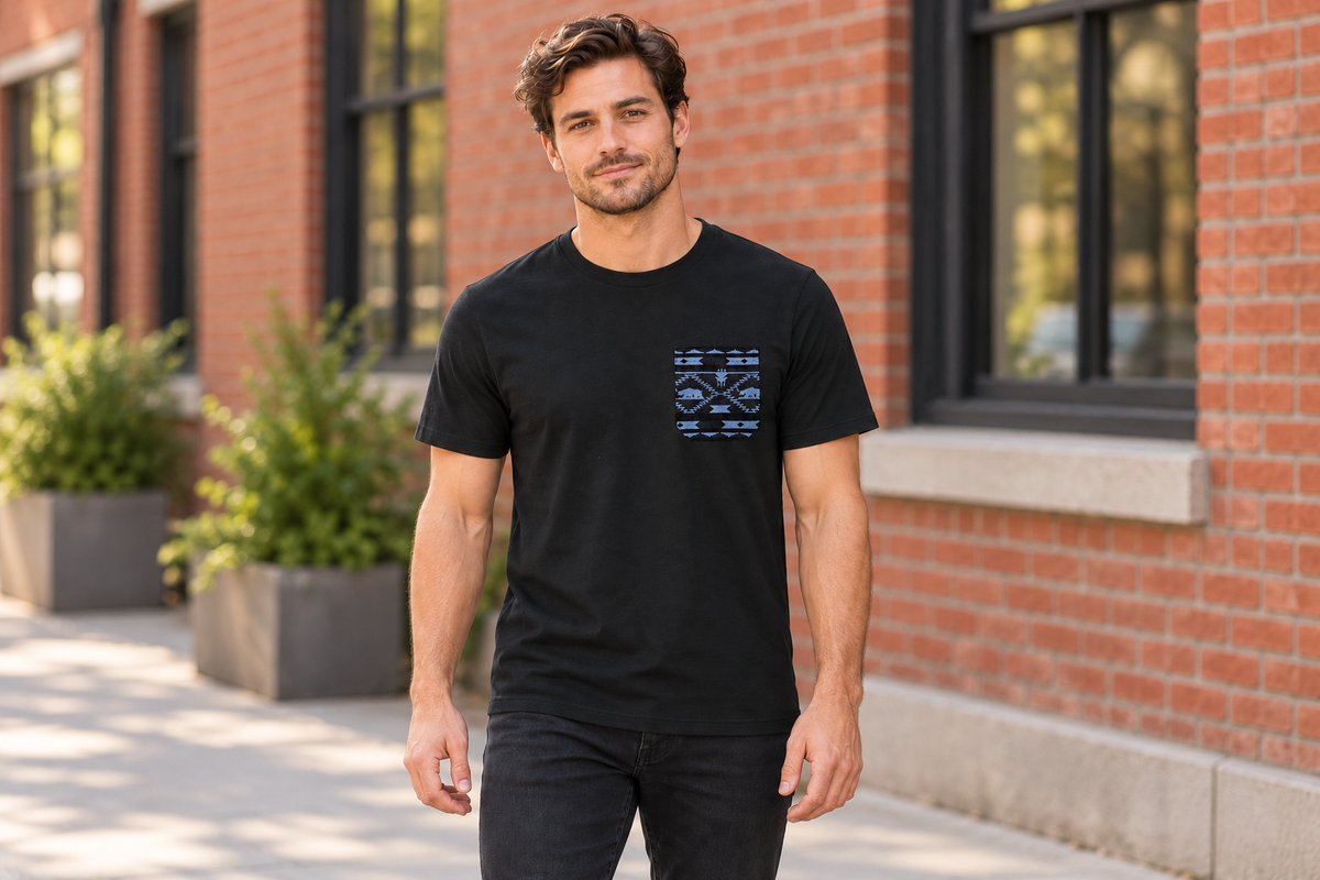 AI-generated BG editorial lifestyle: 215075-black in a natural urban setting; see original product photo.