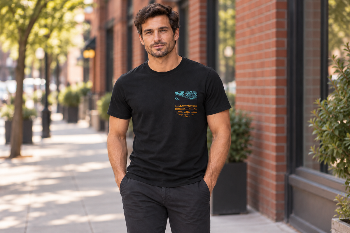 AI-generated BG editorial lifestyle: 216024-black in a natural urban setting; see original product photo.