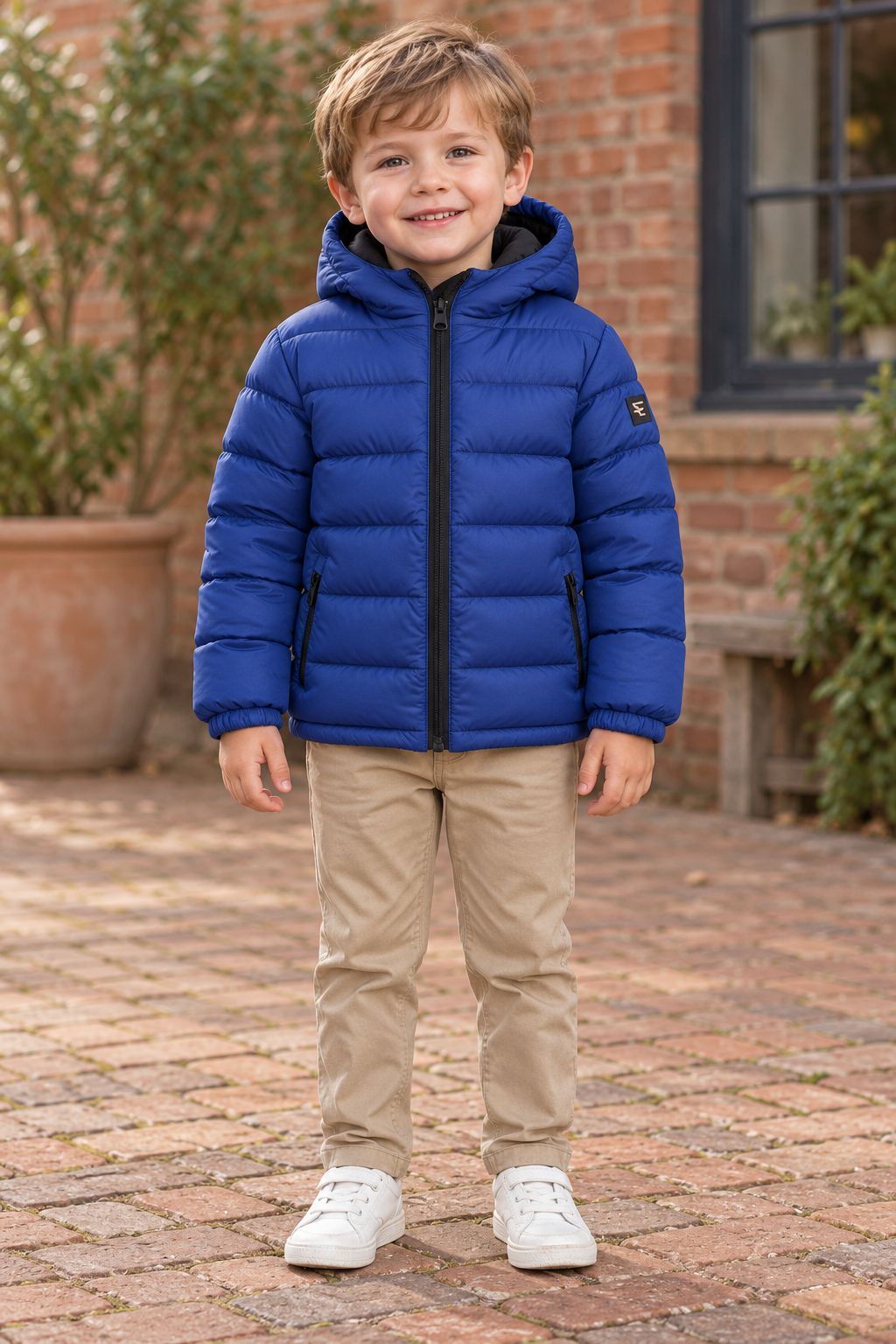 AI-generated BG editorial model: bg22195-royalblue styling illustration; original product photo retained.