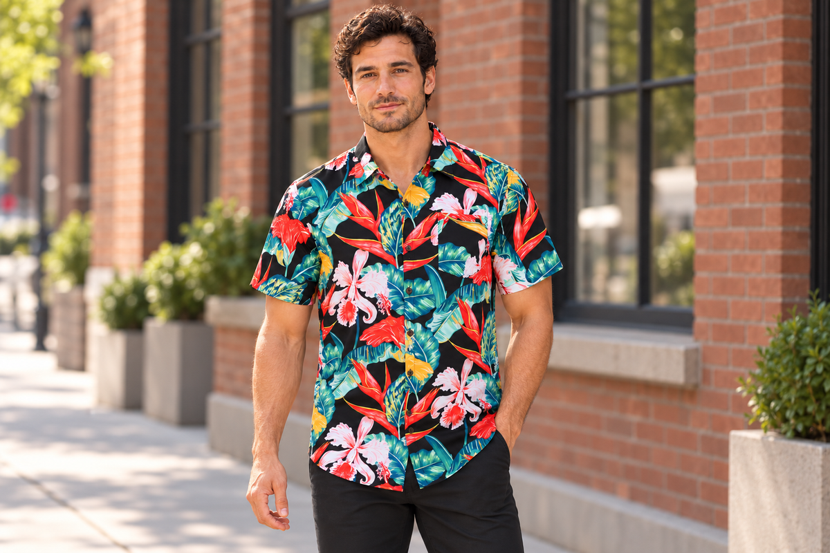 AI-generated BG editorial lifestyle: bgh015-black in a natural urban setting; see original product photo.