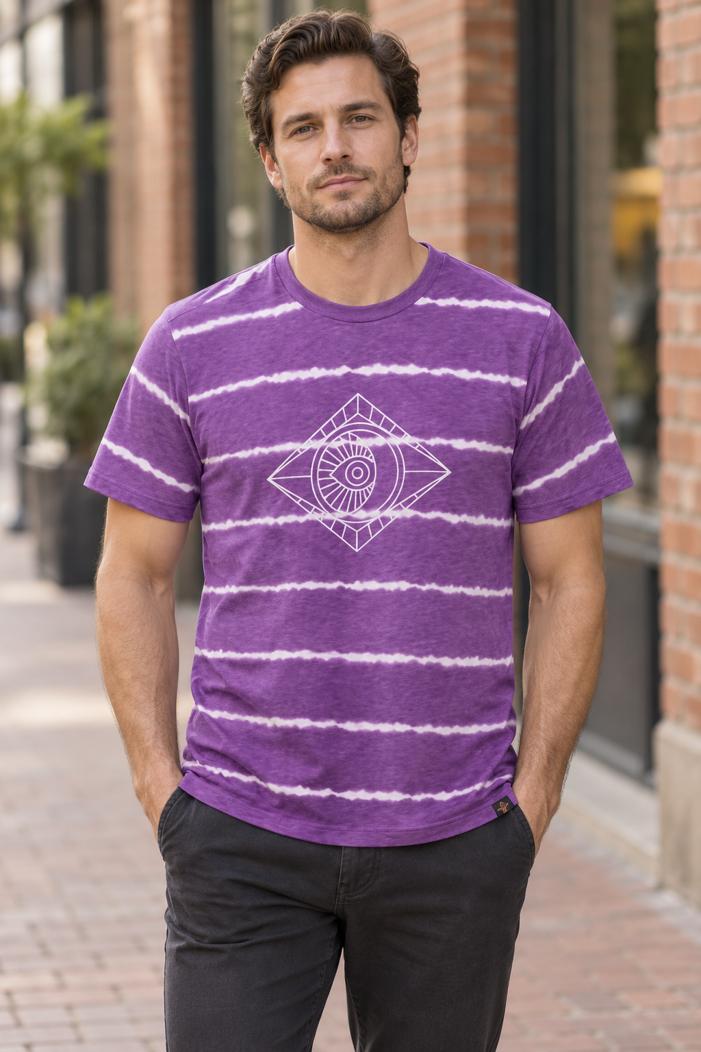 AI-generated BG editorial model: bgkt7501-purple styling illustration; original product photo retained.
