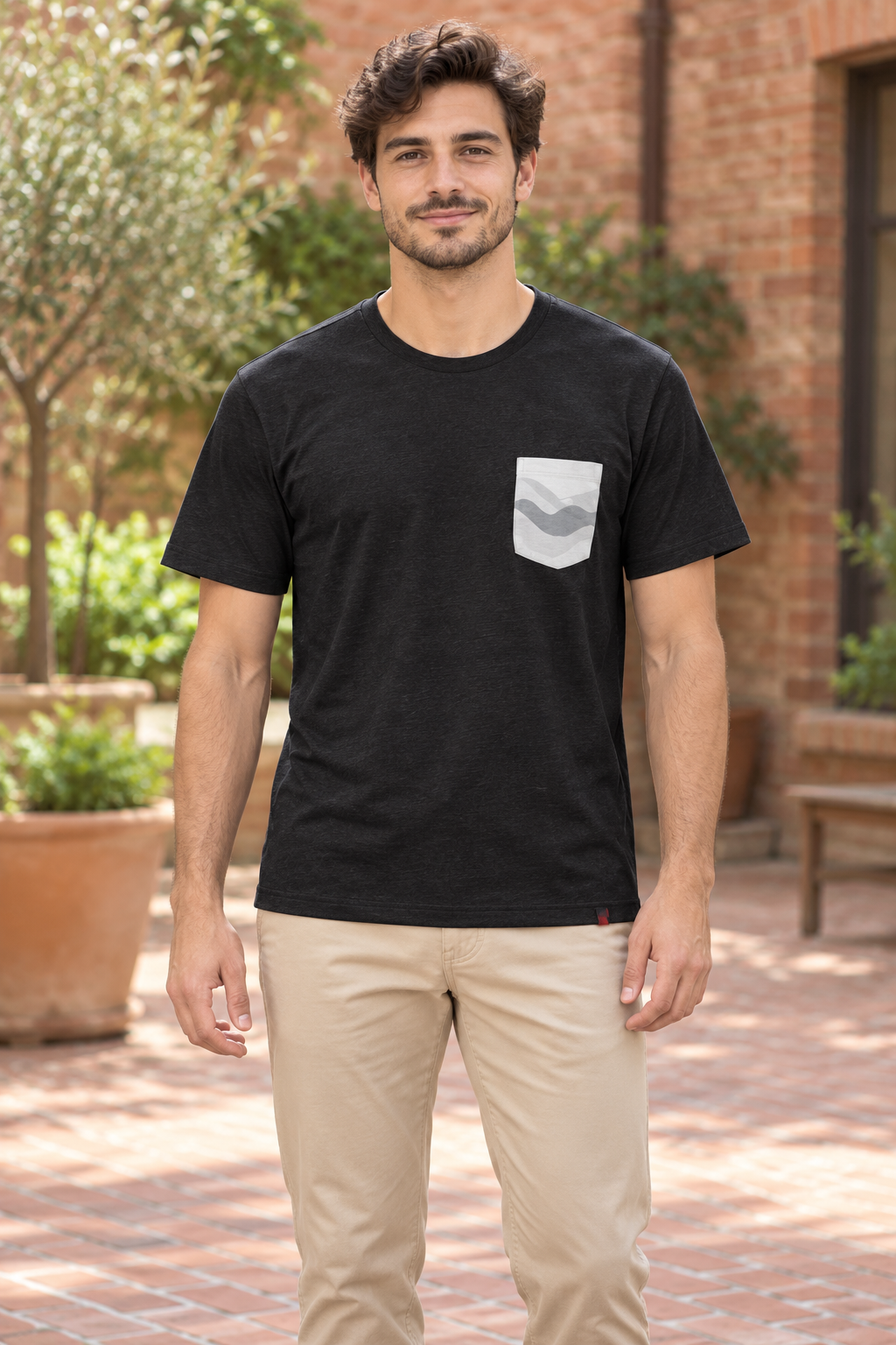 AI-generated BG editorial model: bgkt7503-blackmarl styling illustration; original product photo retained.