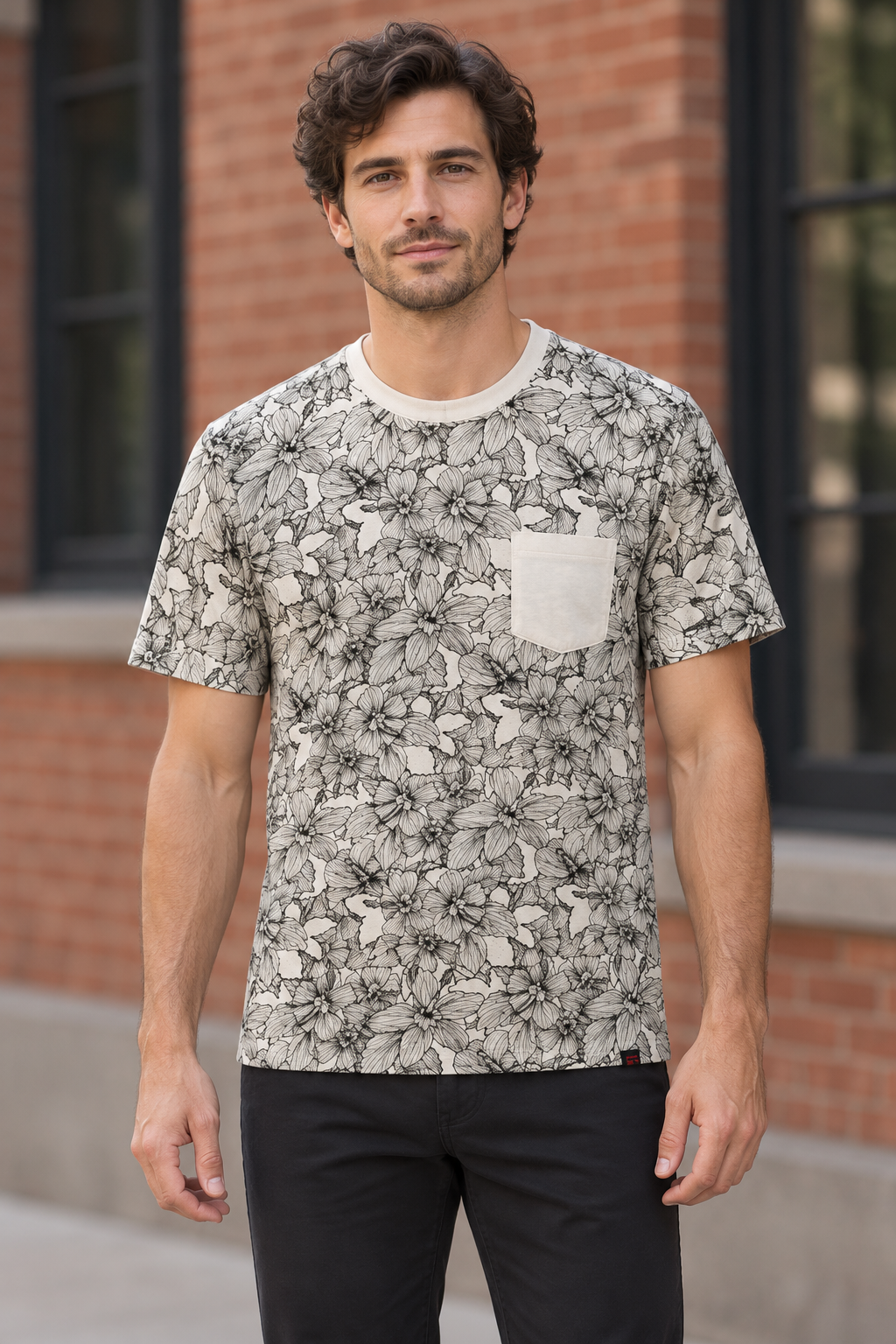 AI-generated BG editorial model: bgkt7506-stone styling illustration; original product photo retained.