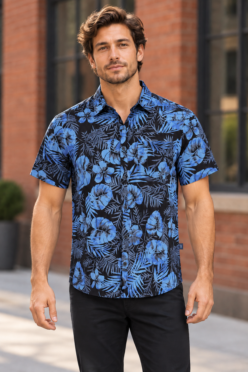 AI-generated BG editorial model: vgh028-blkcobalt styling illustration; original product photo retained.