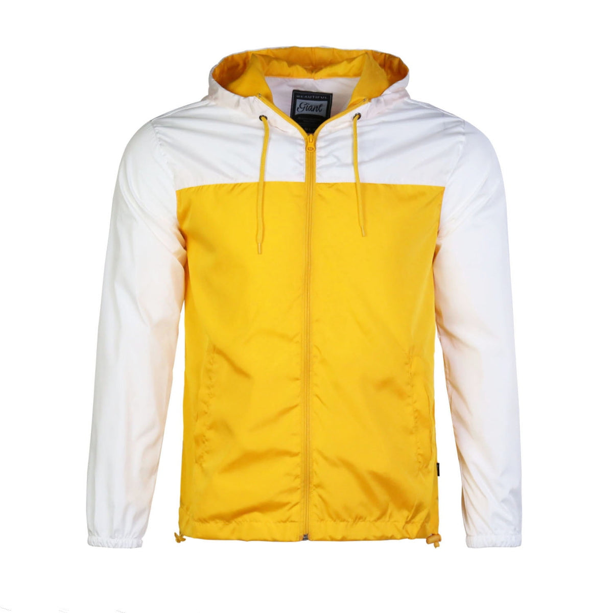 Hooded Windbreaker – MFA16120010-YELLOWWHITE