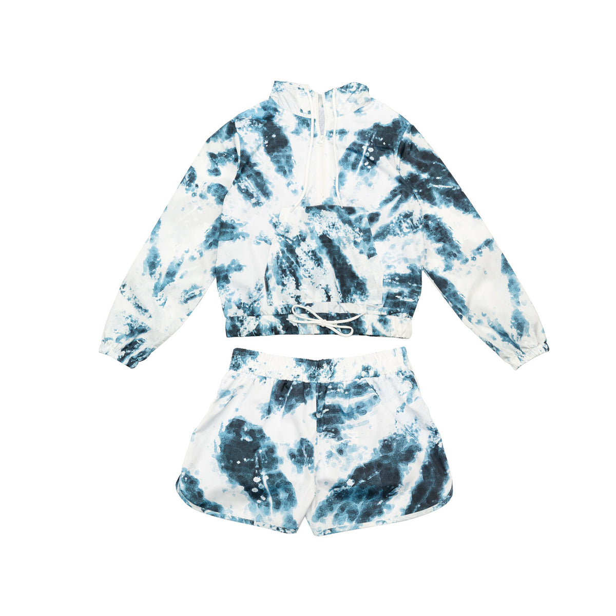 Women’s Windbreaker – Twbjkt091BlueWhite-Twbsht061BlueWhite