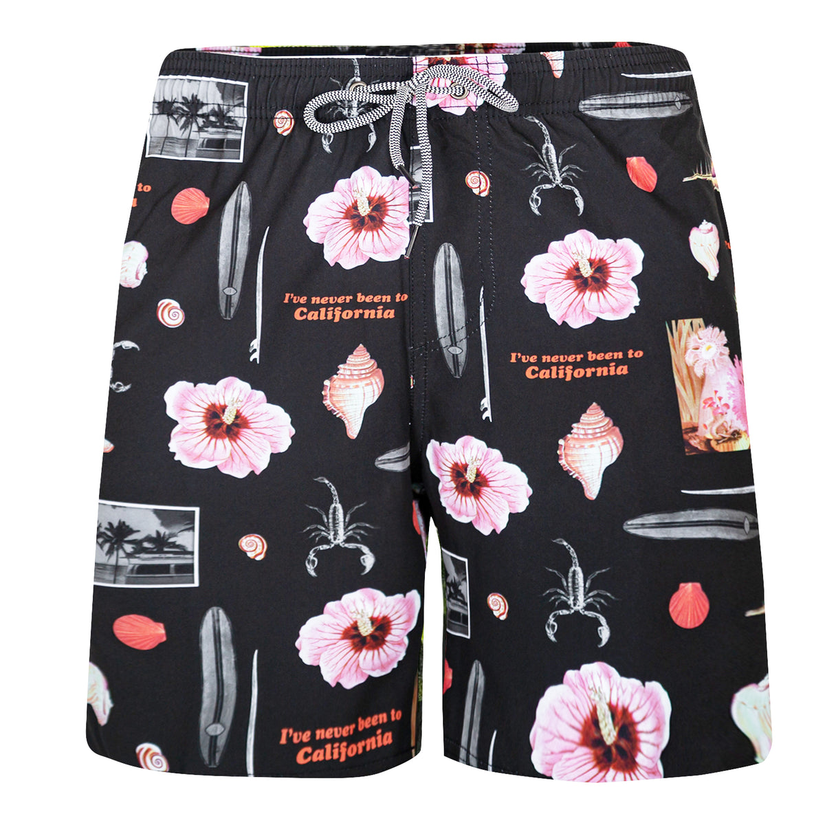 Men’s Swim Shorts – MJM-2020-032-PINKFLOWER