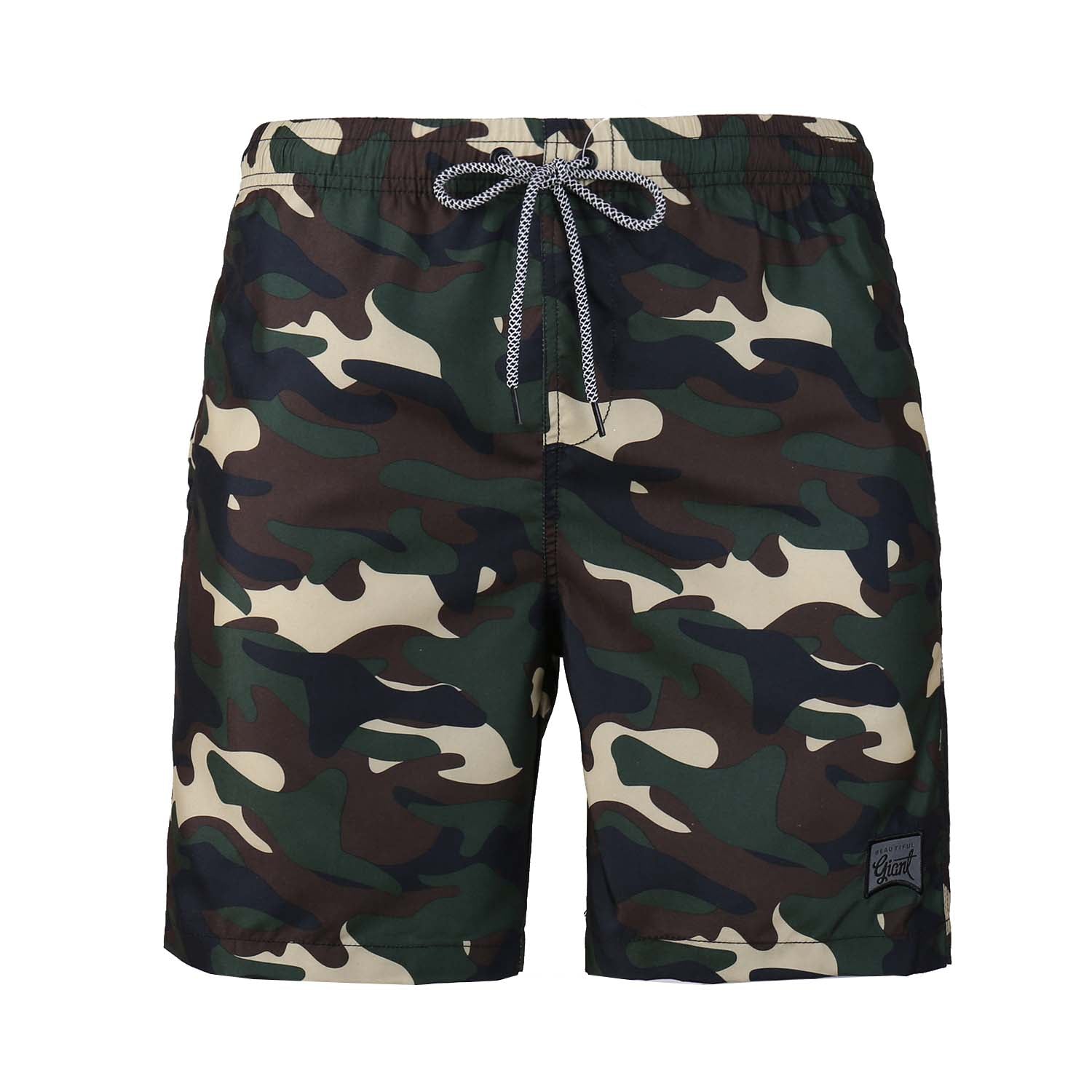 Boy's Kid Family Match Fast Dry Mesh Lining Swim Trunks Shorts (BGBT 2025-CAMO) - Beautiful Giant