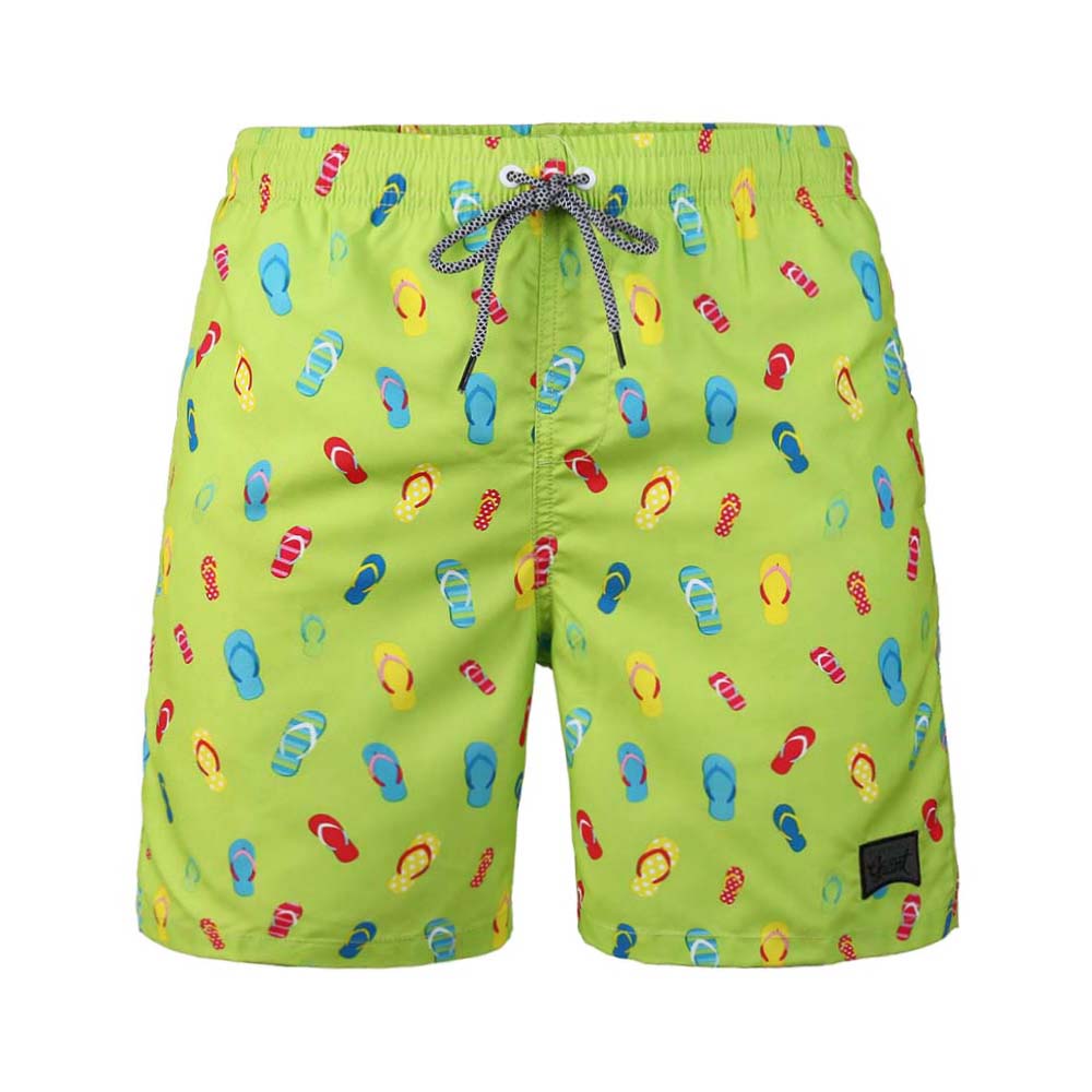 Boy's Kid Family Match Fast Dry Mesh Lining Swim Trunks Shorts (BGBT 2019-LIME) - Beautiful Giant