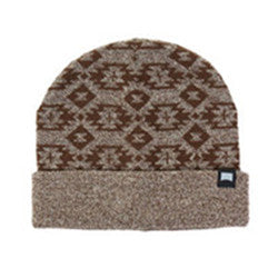 Men's-Women's-Winter-Warm-Outerdoor-Cuff-Hat-Knitted-Beanie-Stret-Ch-Fit-Cap(BG-BEANIE-03-BROWN) - Beautiful Giant