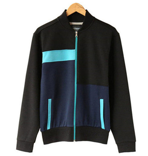 Men's-Full-Zip--Sports-Jacket-(YF8J02-BLACK) - Beautiful Giant