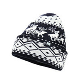 Men's-Warm-Winter-Cuff-Skull-Hat-Knit-Beanie-Ski-Cap(YF7A04-DEER-NO-POM) - Beautiful Giant