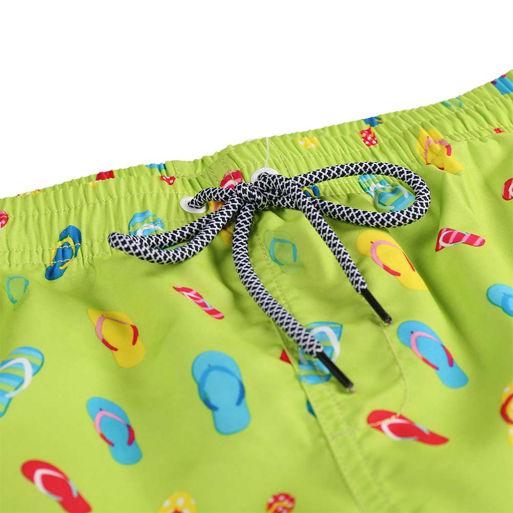 Boy's Kid Family Match Fast Dry Mesh Lining Swim Trunks Shorts (BGBT 2019-LIME) - Beautiful Giant