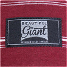 Men's-Casual-Striped-Adjustable-Snapback-Mesh-Trucker-Baseball-Cap-(YS8A01-I-OX-BLOOD) - Beautiful Giant