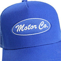 MEN'S-CHIEF-HEAD-SNAPBACK-ADJUSTABLE-MESH-TRUCKER-HAT-SPORTS-BASEBALL-CAP(BGCAP01-BLUE) - Beautiful Giant