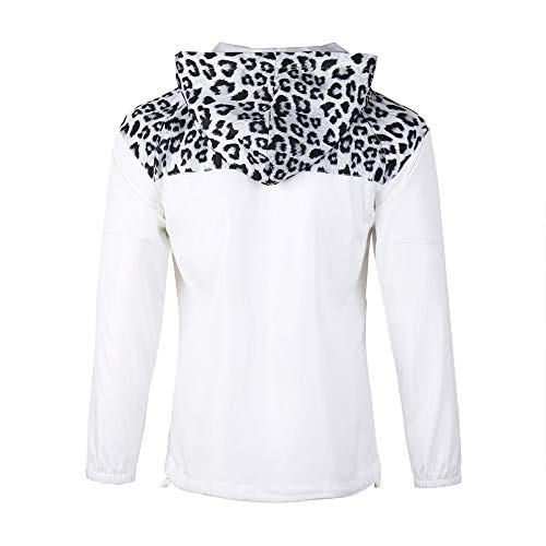 Beautiful Giant Women's Animal Pattern Fashion Hooded Jacket with Full Zip (White/Cheetah, S) - Beautiful Giant