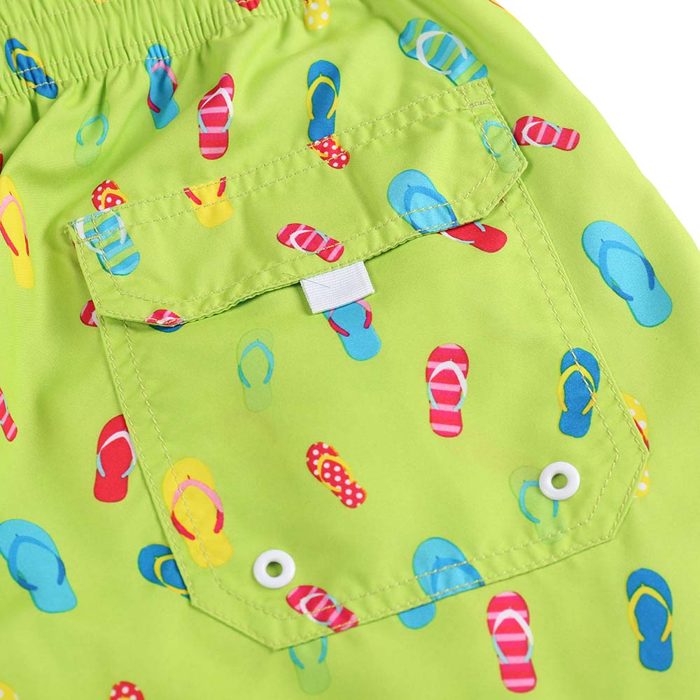 Boy's Kid Family Match Fast Dry Mesh Lining Swim Trunks Shorts (BGBT 2019-LIME) - Beautiful Giant