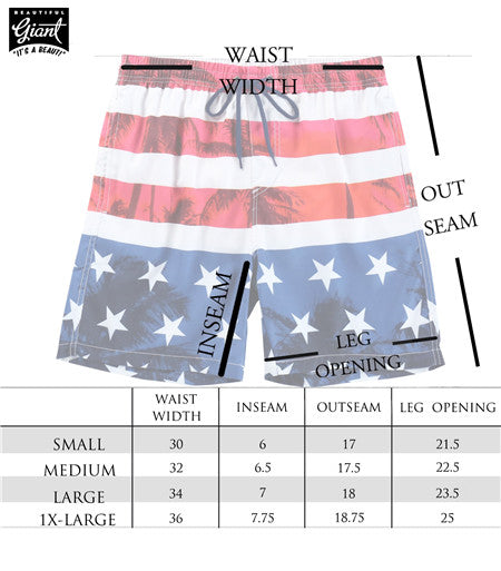 Men's-Beach-Vacation-Swimwear--Shorts-(YS18SW04) - Beautiful Giant